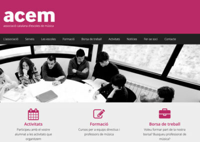 Programació plantilla web: ACEM