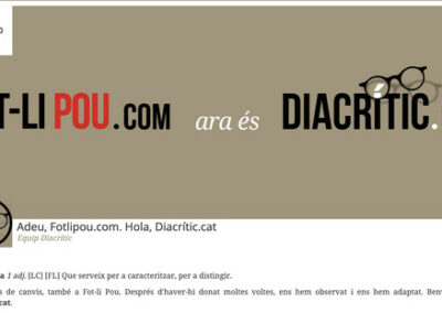 Programació web: Diacrític.cat