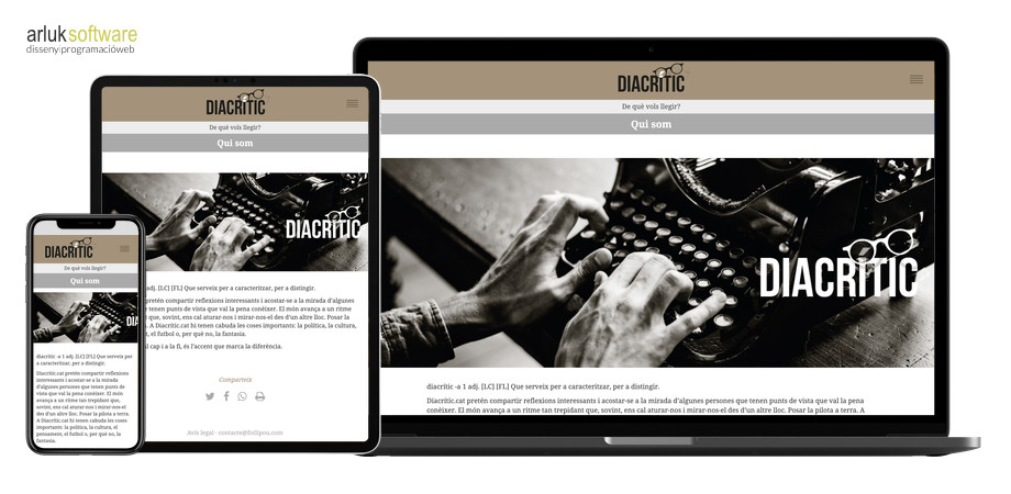 Diacrític programació web a mida responsive exemple 3