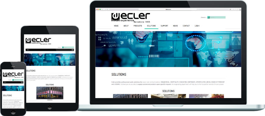 Ecler programació plantilla web a mida i configuració getsor de continguts joomla exemple 1