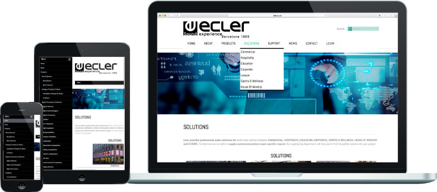 Ecler programació plantilla web a mida i configuració getsor de continguts joomla exemple 2