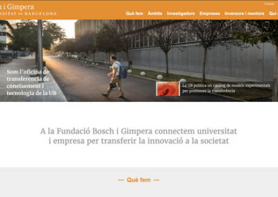 Programació web: Fundació Bosch i Gimpera