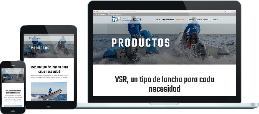 VSR Spain personalització plantilla i maquetacio web exemple 1