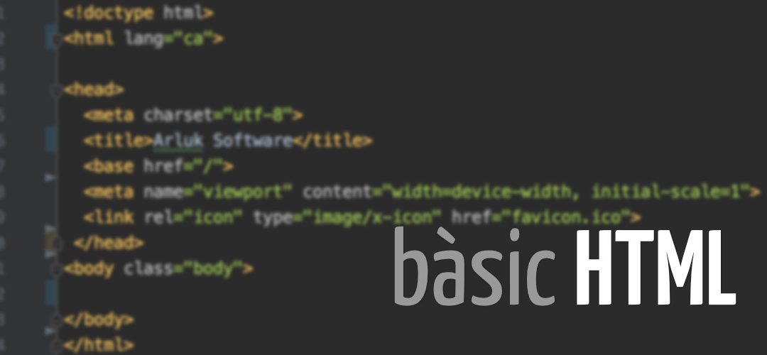 Coneixements bàsics d’HTML per poder maquetar un text